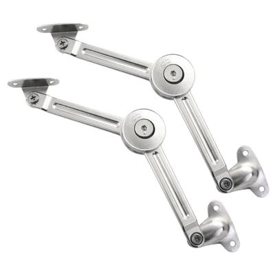 2PCS Zinc Alloy Lid Stay Hinges With Adjustable Tension for Safe Soft Close Wood Toy Box Chest Storage Solution