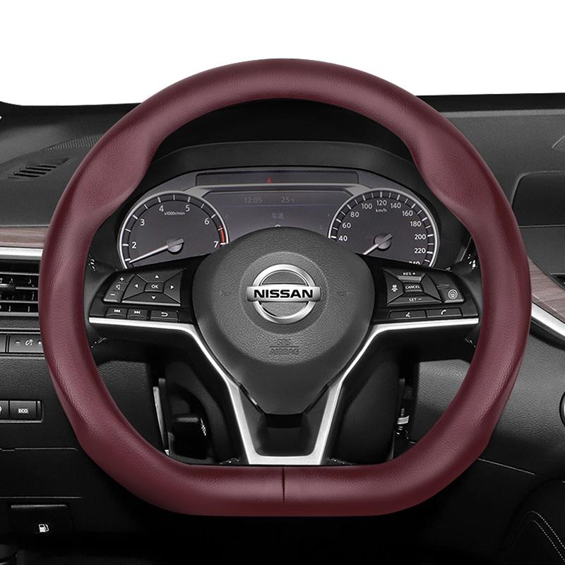 BGU1 For Nissan D-Shaped Steering Wheel Cover Ultra-Thin Micro Fiber Leather Sylphy Sentra Altima Teana Qashqai Xtrail Kicks Rogue
