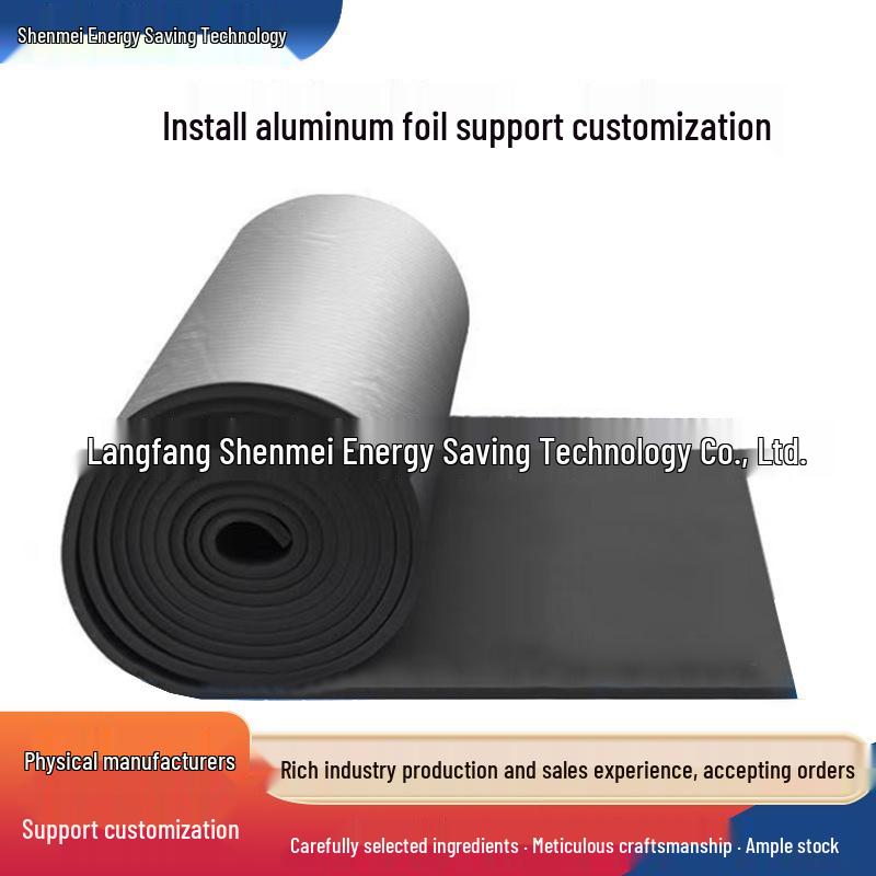 Self-Adhesive Fireproof Insulation Board - Rubber-Plastic Heat-Resistant Material for Roofs