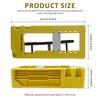 Door Hinge Mortise Jig Kit Sturdy Door Hinge Router Template Cabinet Mounting Jig Mortiser Tool Door Hinge Installation Kit