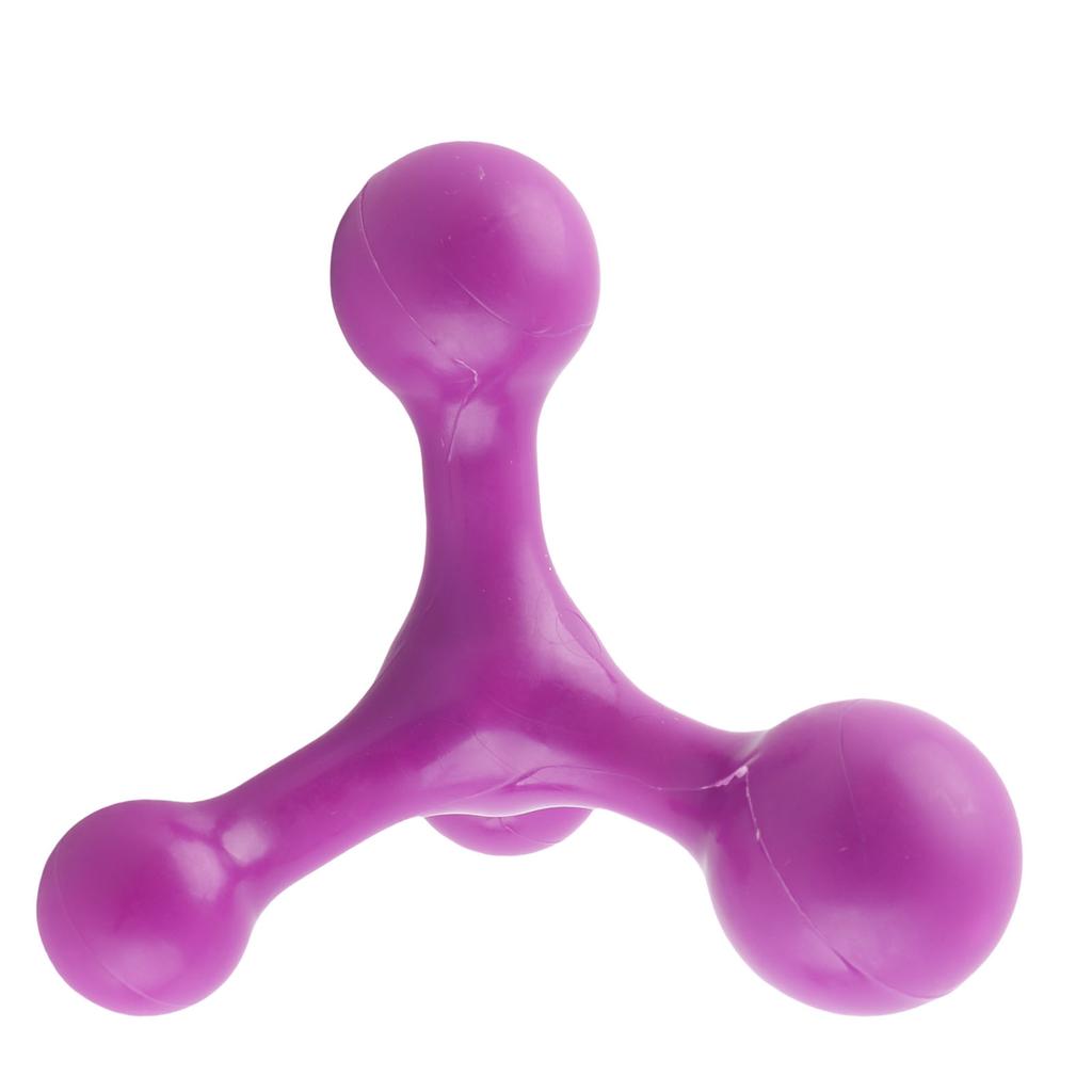Back Muscle Massager 4 Balls Structure Deep Relaxing Neck Massage Tool for Neck Leg Purple