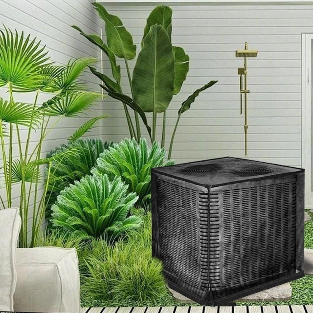 Weather Resistant AC Unit Cover Breathable Protective Mesh Cover Air Conditioner Cover Outdoor