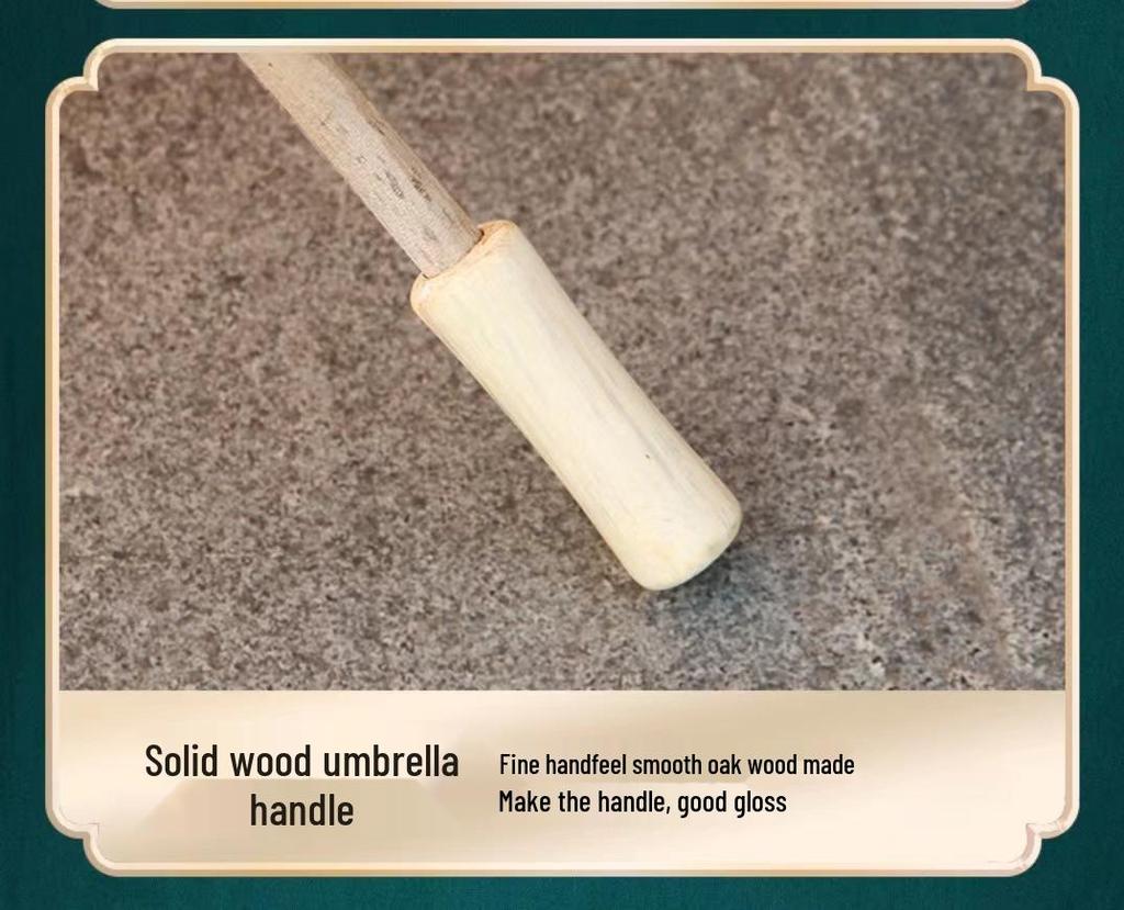 Ancient Style Waterproof Oil-Paper Umbrella: Retro Dance, National Style, Outdoor and Scenic Performance