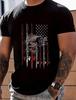 American Flag Fishing Rods And Bass Fish Design Unisexs White T T Shirt Sport Wear For Fishing Top Sweat Wicking And Soft Suitable