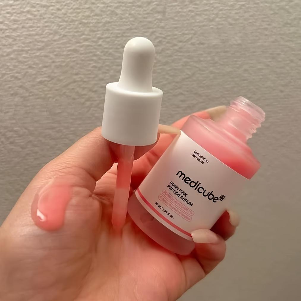 Pink Peptide Collagen Ampoule Serum Anti-Aging Facial Essence for Hydrated Firm Skin