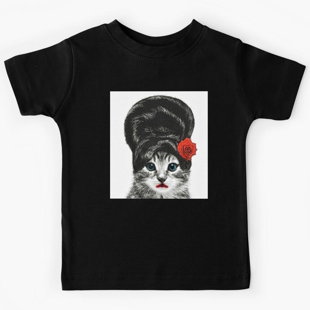 Amy Winehouse Cat Kids T-Shirt 130