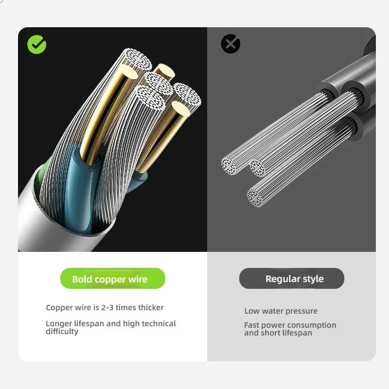 Portable Outdoor Camping Shower Pump Waterproof with Digital Display Rechargeable  Shower Head Set for Camping Hiking Beach Tour