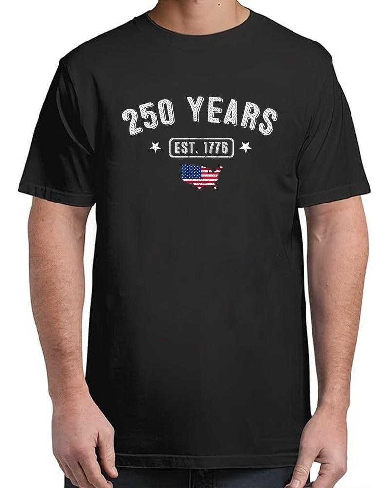 250 Years America Anniversary 1776 250th Birthday Vintage Adult S-4XL Unisex T-Shirt XXXXL