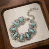 Bracciale Turchese Vintage Gioielli Bohemien da Donna Elegante Bracciale Lusso Accessorio