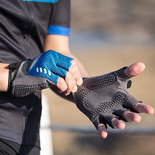 Difos Men's Cycling Gloves, Summer Cycling Robe for Bicycles and Road Bikes, Sweat-Wicking, Quick-Drying, Padded, Easy to Put on and Take Off, Fingerl