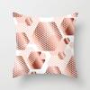 New Pink Geometric Ultra-short Velvet Pillow Case Home Sofa Cushion Pillow