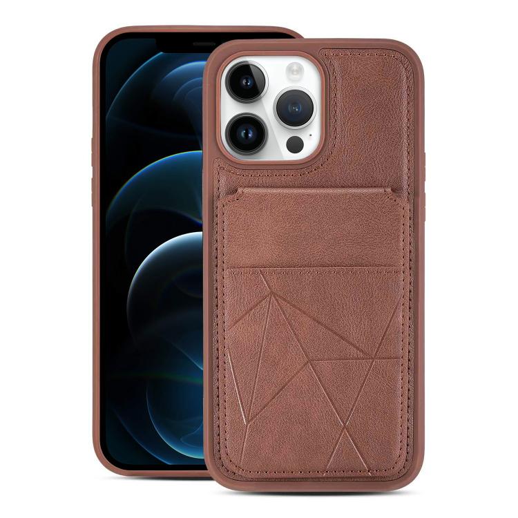 Multifunctional Vertical Flip Card Wallet Holder Vegan Leather Back Phone Case