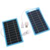 2W 5V Solar Panel With Light Usb Waterproof Outdoor Hiking Camping Portable Battery Mobile Phone Charging Bank Charging Panel