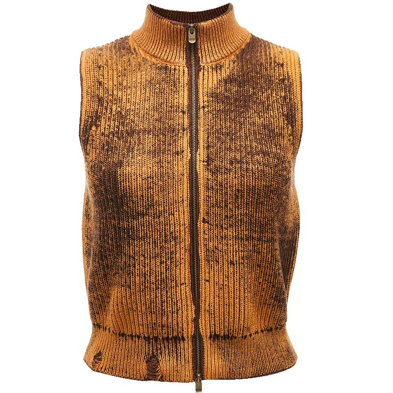 ONLY Women s Ribbed Slim Short Stand-up Collar Knit Cardigan M