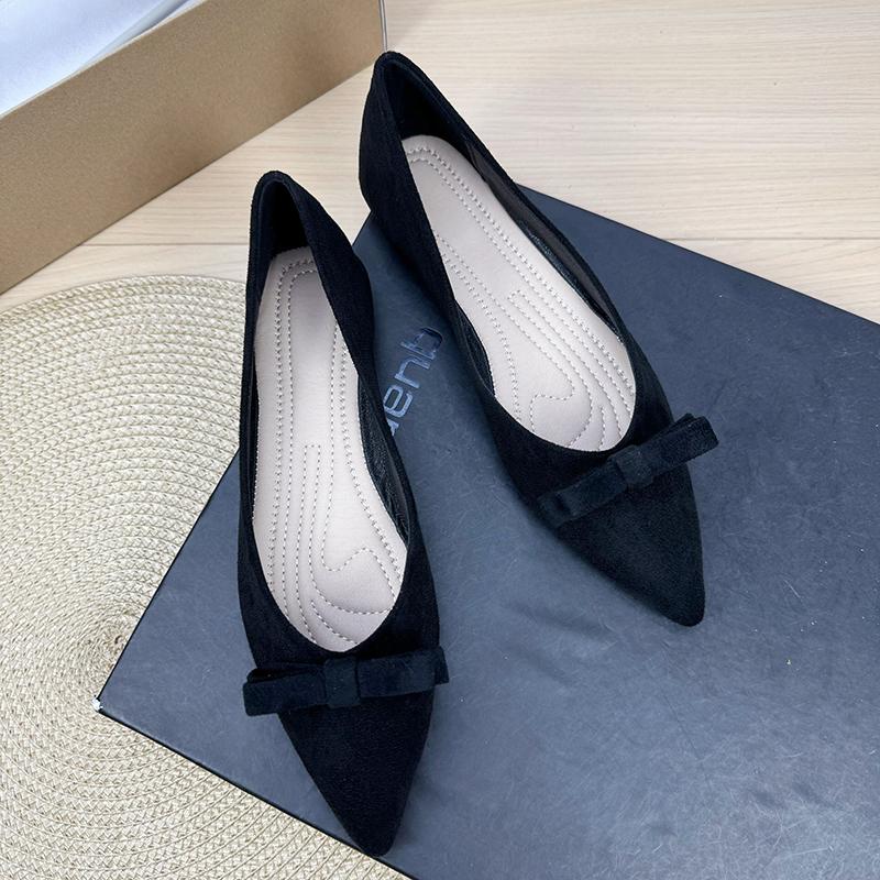Fashion Flat Shoes for Women Spring Autumn 2025 New Shallow Mouth Butterfly Bow Plus Size Women's Shoes 42 43 44 Loafers Zapatos Mujer