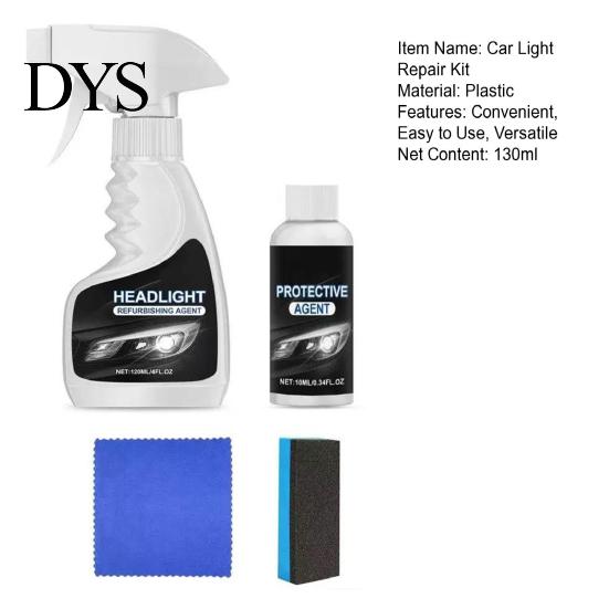 Car Light Scratch Repair Headlight Restoration Kit, Cleaner and Restorer Automotive Headlamp Anti-yellowing Treatment Removing Yellowing Oxidized for