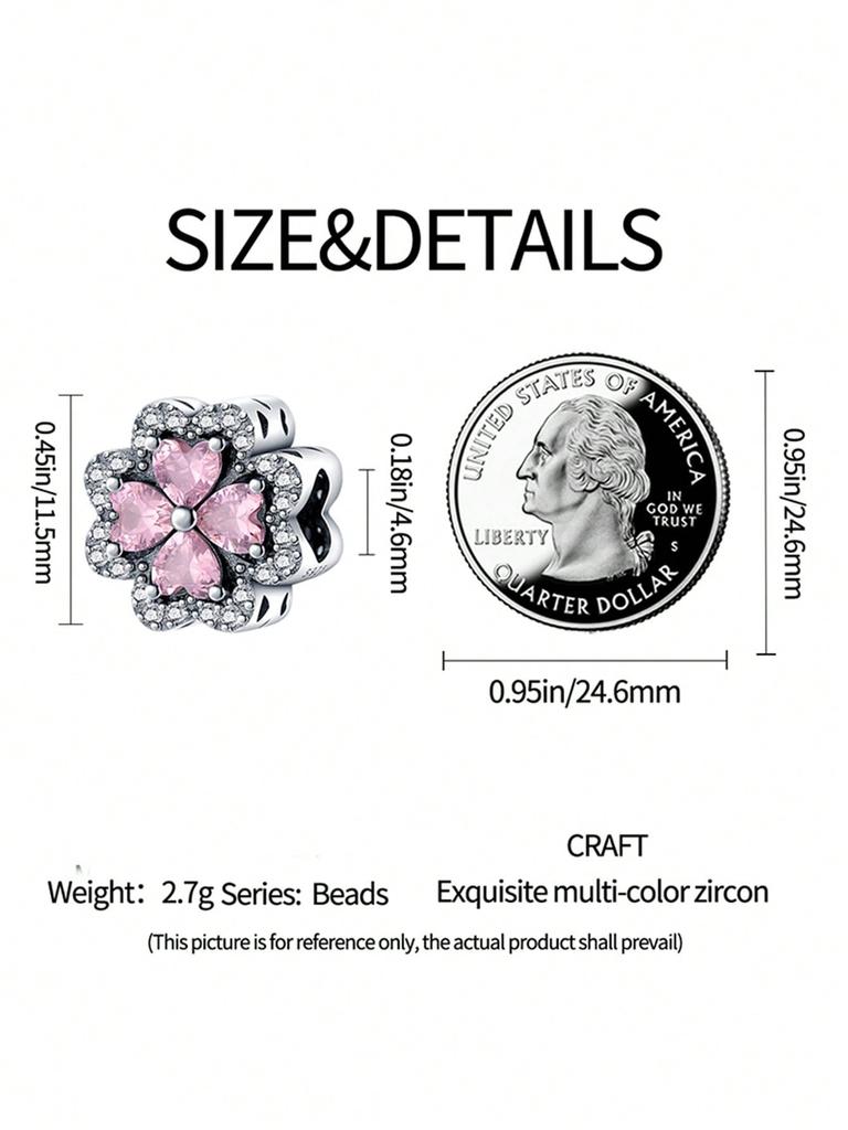 Charms Plata Lucky Symbol: Heart Beads Charm Copper Plated Fit Charms Copperoriginal Bracelet For Jewelry Making Diy Charm