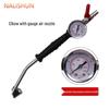 Quick Inflate Tire Valve Extension with Pressure Gauge and Lighter Adapter