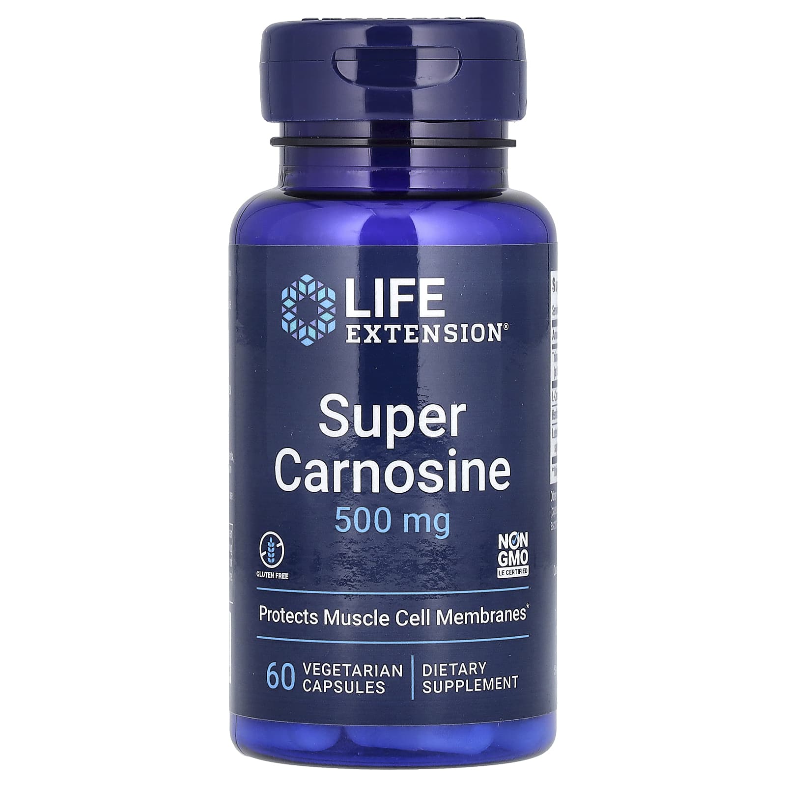 

Super Carnosine, 500Mg, 60 Veggie Caps