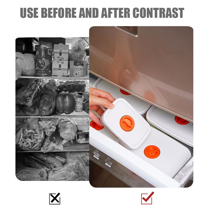 Food Storage Containers Microwaved Bento Box with Freshness Timer Lid Airtight Freezer Vegetable Fruit Storage Containers