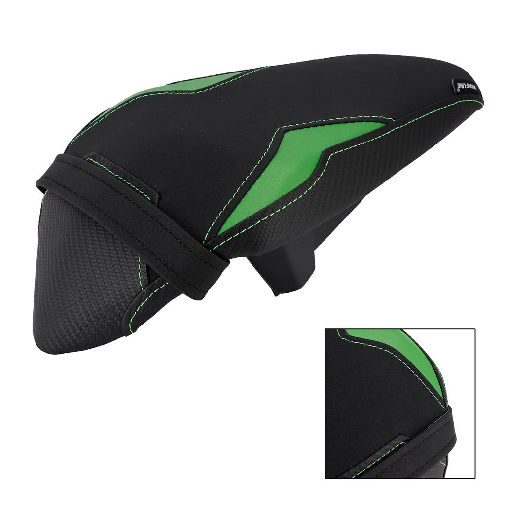Rear Seat Passenger Cushion Flat Pu Fit Green1 For Kawasaki Ninja 7 Hybrid 24-26