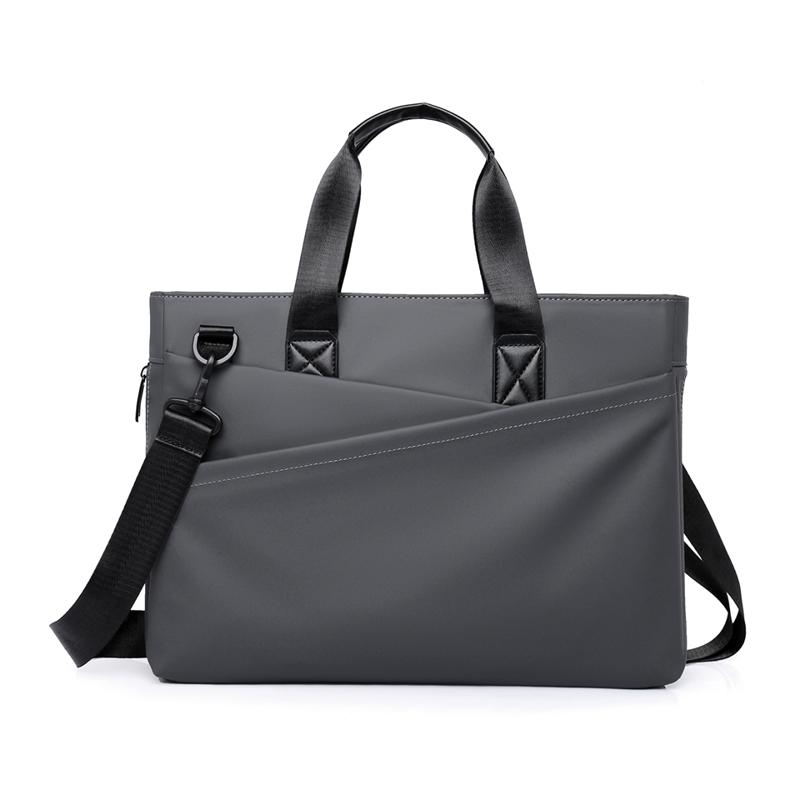 Men's Business Briefcase Large Capacity Handbag Oxford Crossbody Bag Commuter Shoulder Computer Bag