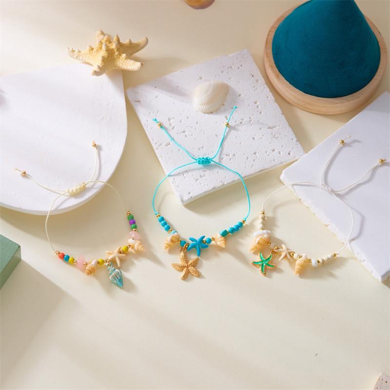 Bohemian Seashell Shell Bead Jewelry With Electroplated Zinc Alloy For Womens Summer Vacation Accessory