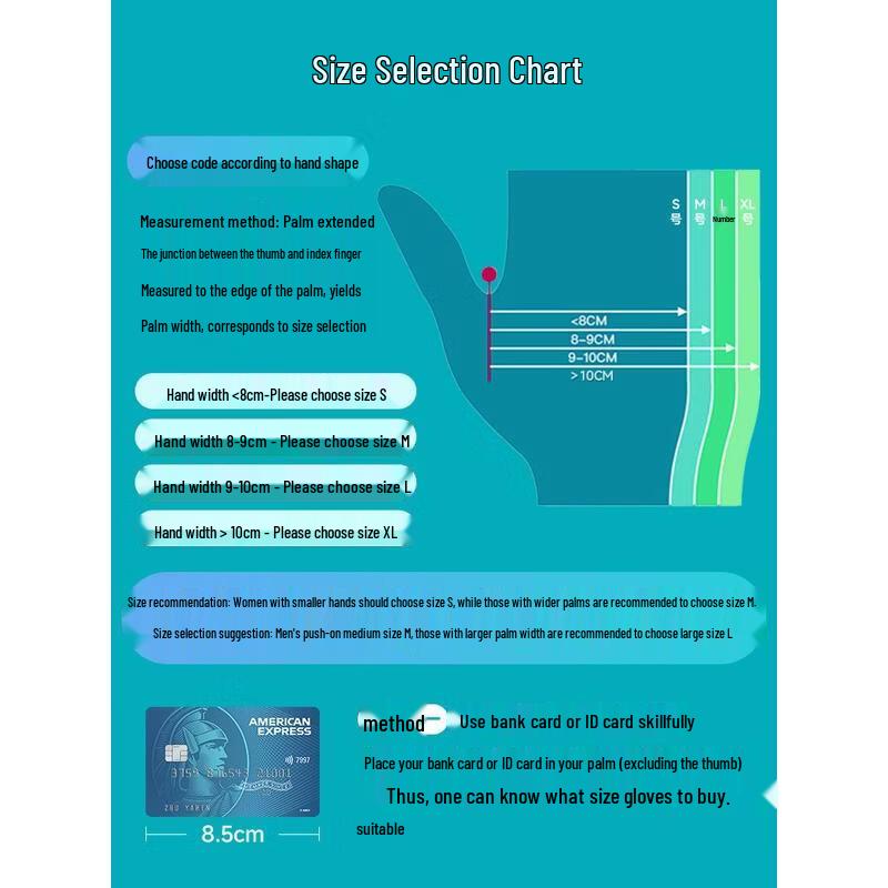 HANDUNYOU Disposable Food-Grade Blue Nitrile Gloves