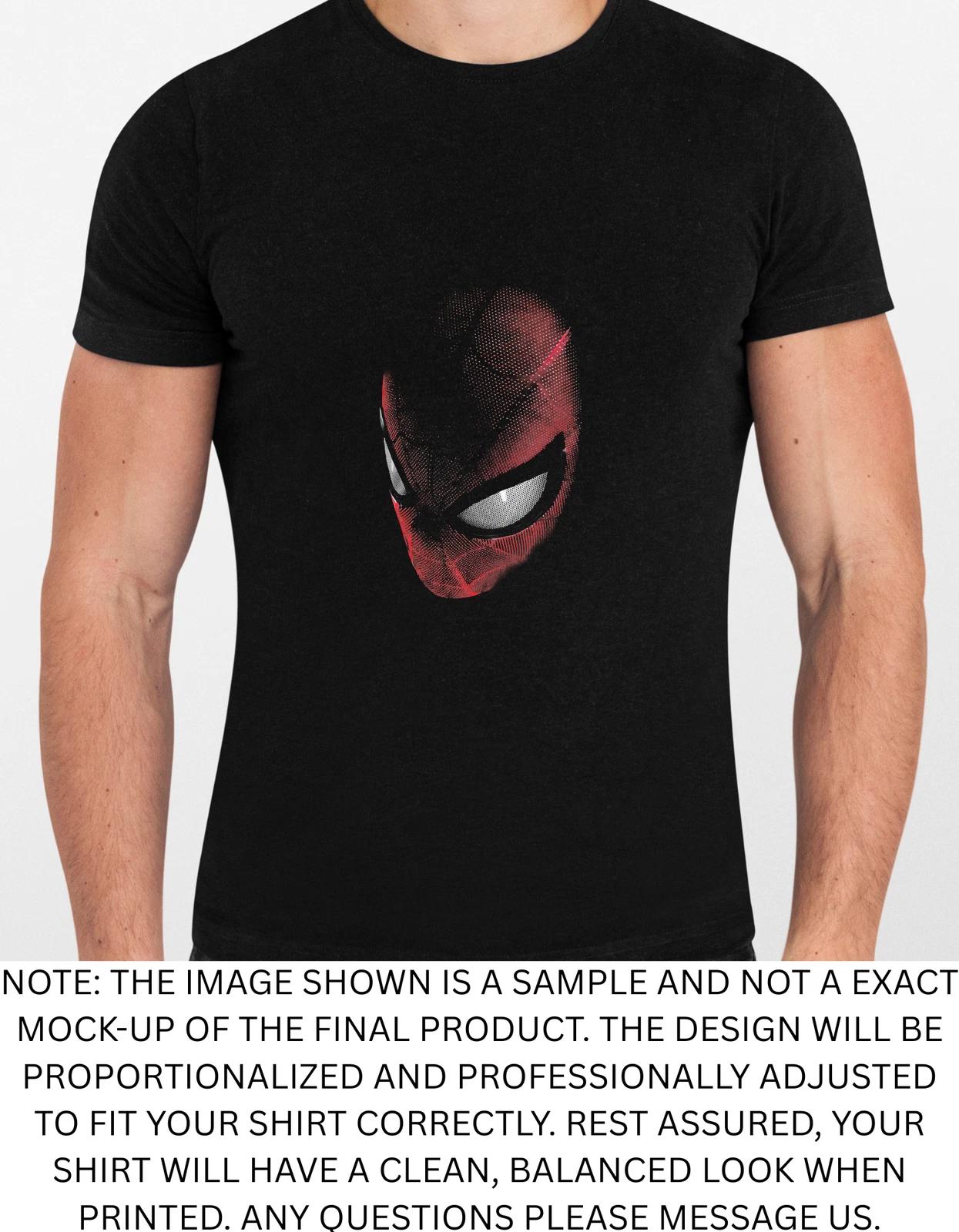 Men s and Women s T-shirts Spiderman Head Graphic M
