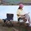 Stainless Steel Folding Outdoor Chair with Backrest for Picnic, Fishing, Sketching, and Camping
