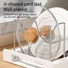 Organizzatori per armadietti da cucina Scaffale per pentole Scaffale per pentole espandibile in acciaio inossidabile Organizzatore per taglieri Ripiano per pentole per asciugatura