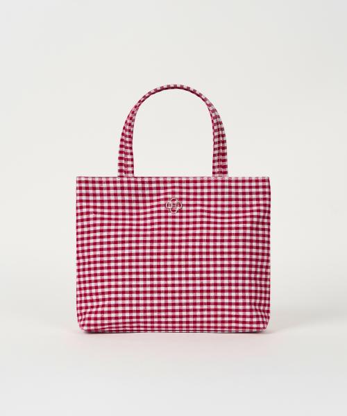 Heeari Marie Picnic Tote Bag_Red Check