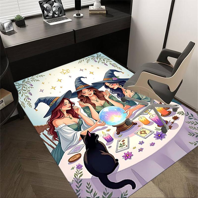 1PC Witchcraft Magic Extra Large Non Slip Floor carpet, Office, family, bedroom, Studio   Large Area Rug Indoor Rugs, , Vibrant Colors