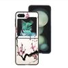 Cherry Blossom Tree Shockproof Case For Samsung Galaxy Z Flip 7 5 4 3 Z Flip 6 5G Black Hard ZFlip3 Zflip4 Zflip5 Phone Fundas