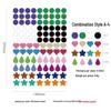 Colorful Polka Dot Stickers for Kids' Journals and DIY Albums