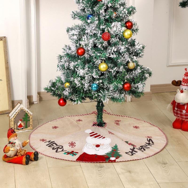 Easy Setups Holiday Tree Skirt In Multiple Sizes Feature Soft Polyester Materials And Secure Fit
