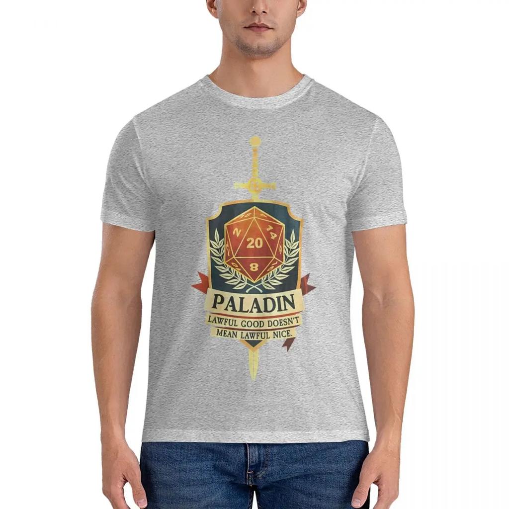 Paladin Lawful Good Doesnt Mean Lawful Nice Men T Shirts DND Vintage Tee Shirt Short Sleeve Crew Neck TShirt
