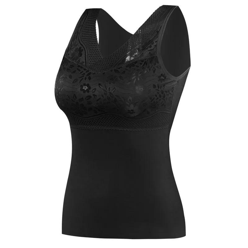 Warm Vest Women's Fleece Thickened Sexy German Fleece Autumn and Winter Underwear Top Women's Warm Clothes