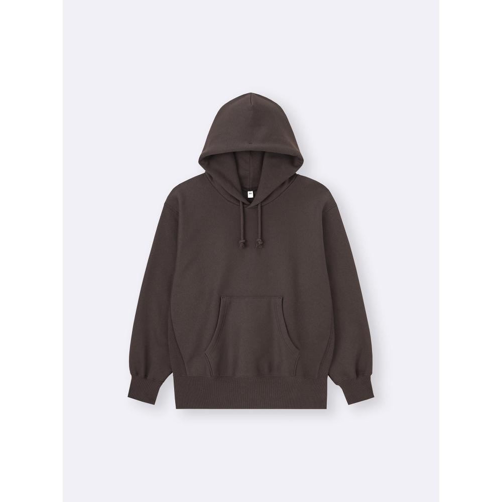 Gu By Uniqlo Heavyweight Sweat Parka Long Sleeve  Setup Available  2025 Winter
