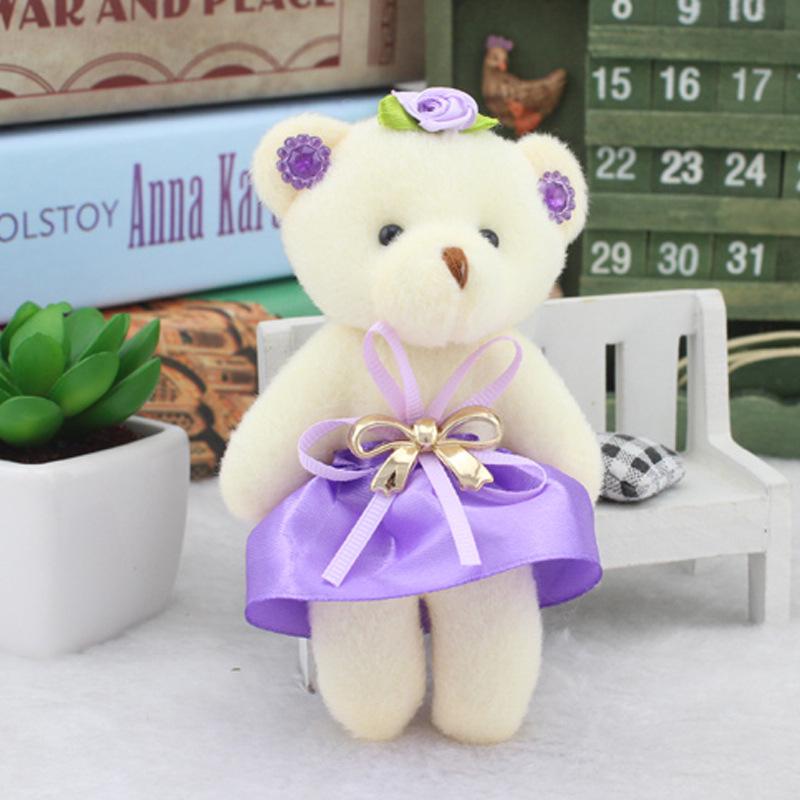 Diamond Bear Bouquet with Candy and Plush Doll Gift Set