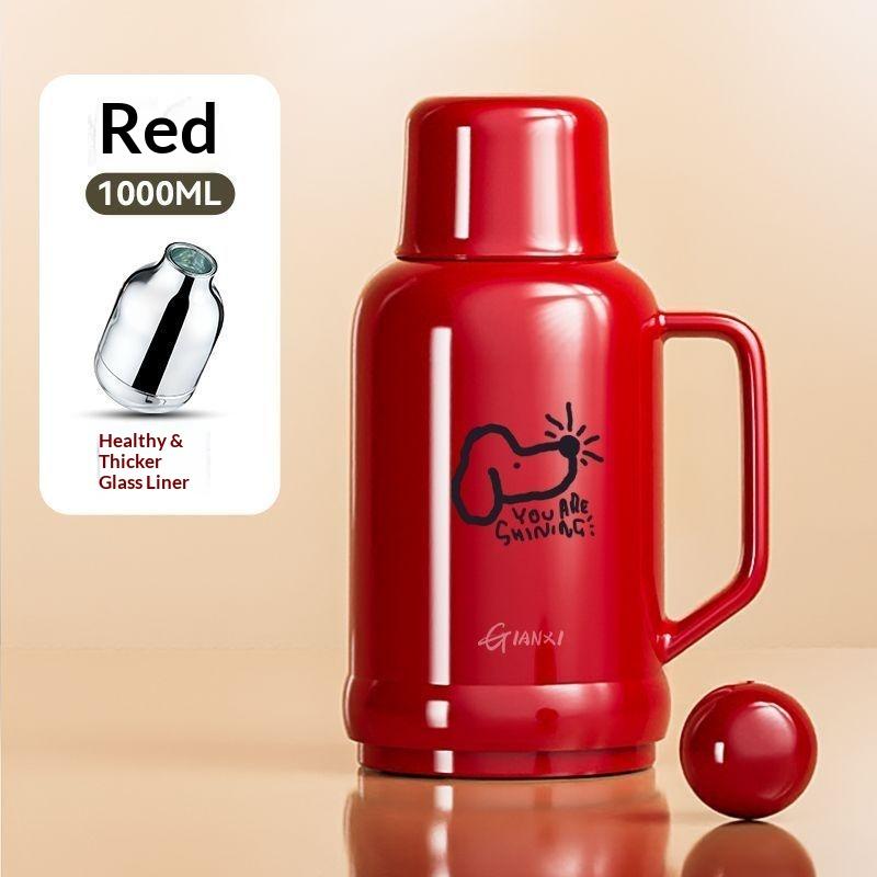 

Gianxi Desktop Thermos Home High-End Office Thermos Glass Inner Container Dormitory Student Thermos