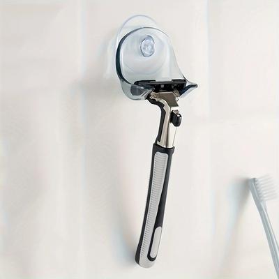 2/3pcs-Shaver Holder - Wall Mounted Non Perforated Shaver Storage Rack, Suitable for Manual Shavers and Bathroom Accessories