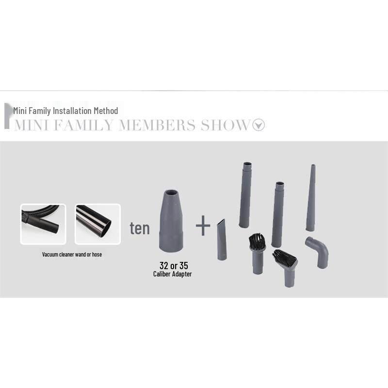 Original Nine-Piece Vacuum Cleaner Nozzle & Suction Head Set