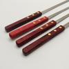 Large Stainless Steel BBQ Skewers with Wooden Handle for Outdoor Camping