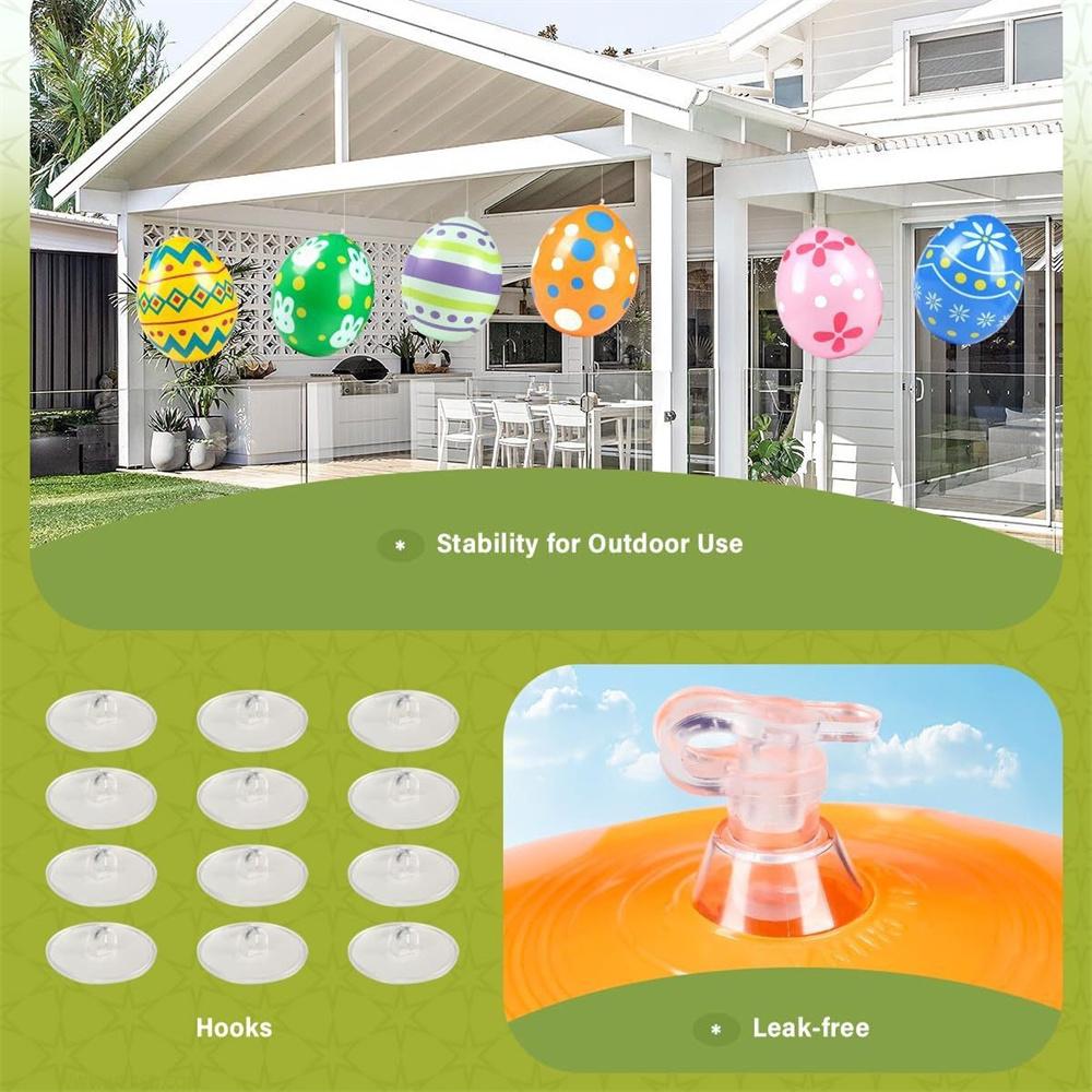 Easter Decoration Giant Egg Pvc Inflatable Ball Outdoor Garden Pendant Ornament 35x27cm Balloon Party Easter Egg Decors For Yard