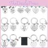 Stylish Stainless Steel Keychain With Zirconia Ideal Gift For Sisters Best Friends And Cat Lovers Father's Day Mother's Day