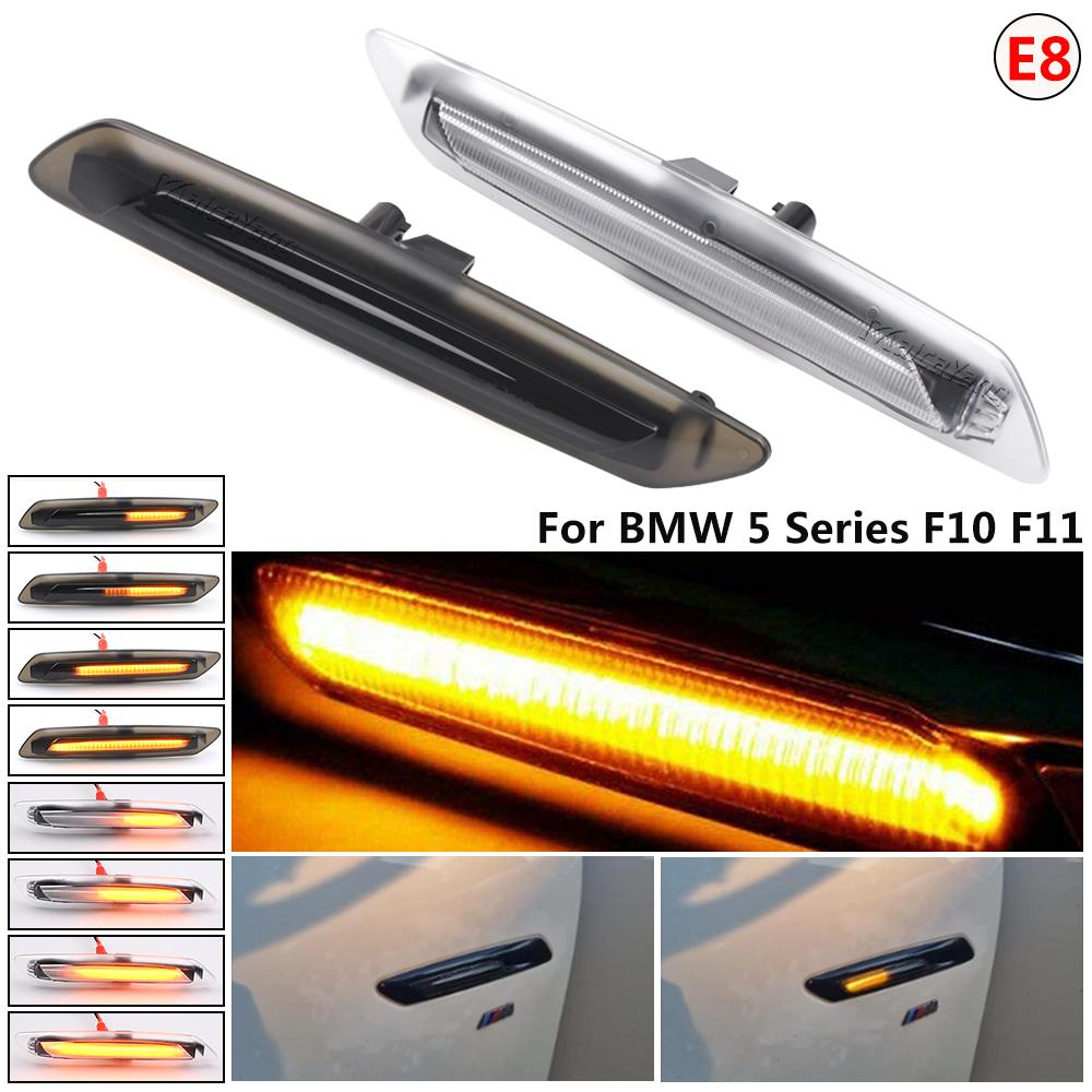 Dynamic LED Side Marker Lights Sequential Turn Signal Lamps for BMW 5 Series F10 F11 528i 528iX 535i 535iX 550i 550iX Hybrid 5
