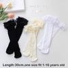 Cotton Spandex Lace Stockings Mesh Girl Long Socks Calf Socks Lolita Sock