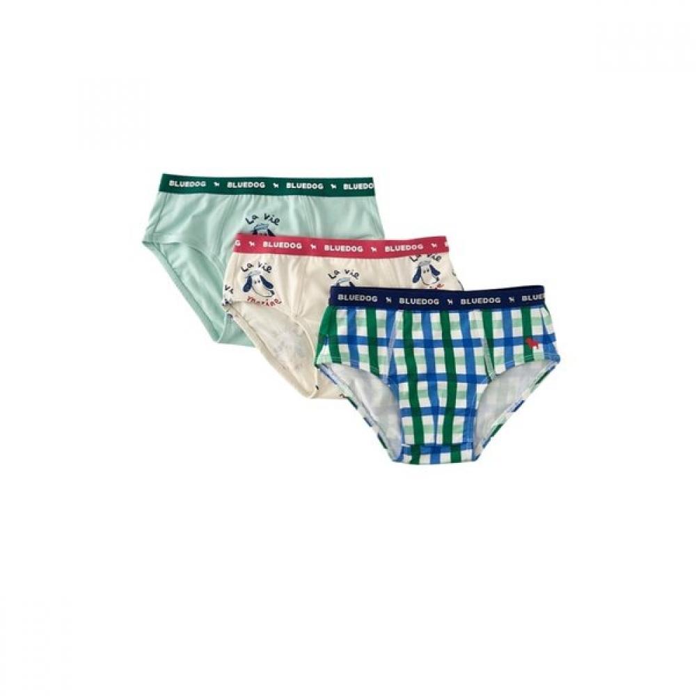 Blue Dog Kids 3 Piece Set Triangle Square Panties  Choose 1 Of 6 