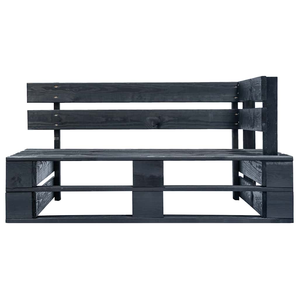 Outdoor Pallet Sofa with Cushions In Red Pine Wood